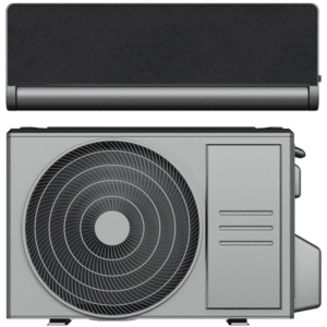 ELL Front Boost 18 luft/luft varmepumpe med WiFi, 5,28kW, 130 m², Dark