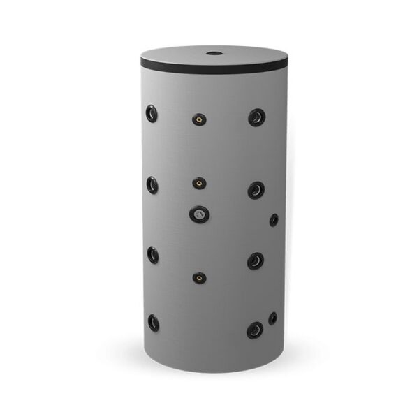 Isoleret Eldom akkumuleringstank med 2 spiraler - 300 liter