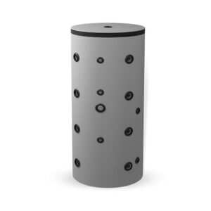 Isoleret Eldom akkumuleringstank med 2 spiraler - 500 liter